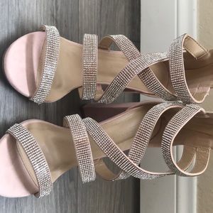 Pink cute wedges hills